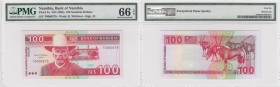 Namibia, 100 Dollars, 1993, UNC, p3a, HİGH CONDİTİON
PMG 67, serial number:A0000278
