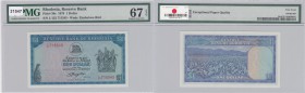 Rhodesia, 1 Dollar, 1979, UNC, p30c, HIGH CONDİTİON
PMG 67, EPQ, serial number: L/122 715343