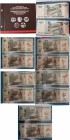 Russia, Commemorative Banknotes set, Winter Sports Games 2014, Collection Edition, FOLDER
Total 12 banknotes, UNC