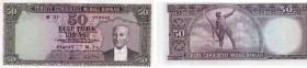 Turkey, 50 Lira, 1964, VF, p175
serial number: M21 038648, Atatürk portrait.
