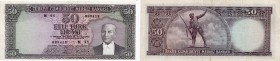 Turkey, 50 Lira, 1964, VF (+), p175
serial number: M95 089418, Atatürk portrait.