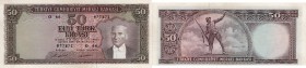 Turkey, 50 Lira, 1971, XF, p187a
serial number: O66 077872, Atatürk portrait.