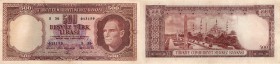 Turkey, 500 Lira, 1962, VF, p178
serial number: S30 013159, Atatürk portrait.