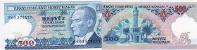 Turkey, 500 Lira, 1984, UNC, p195
serial number: E03 577173, Atatürk portrait.