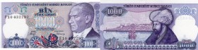 Turkey, 1000 Lira, 1988, UNC, p196
serial number: F10 432292, Atatürk portrait.