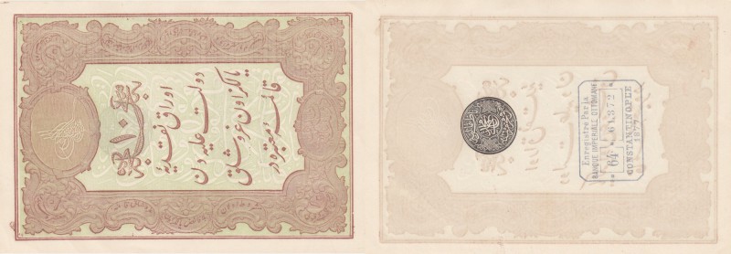 Turkey, Ottoman Empire, 10 Kurush, 1877, UNC, p48d
serial number: 64-61483, II....