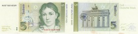 Germany, 5 Mark, 1991, UNC, p37a
serial number: A6616646D9
