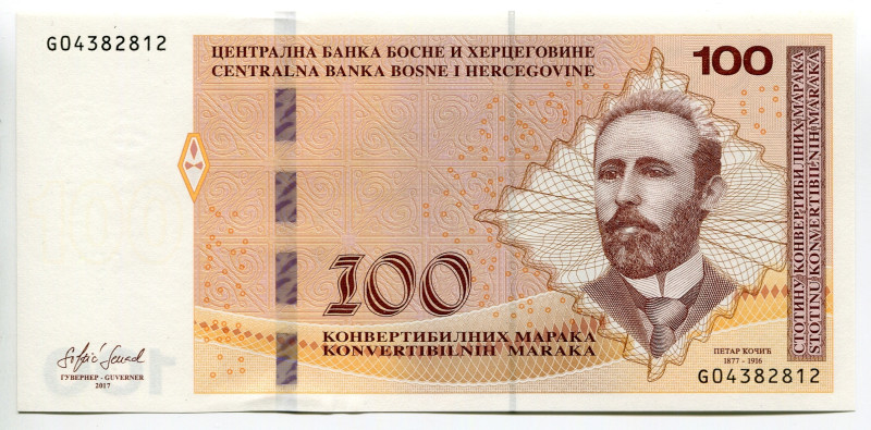 Bosnia & Herzegovina 100 Convertible Maraka 2017

P# 87b, N# 216950; # G043828...