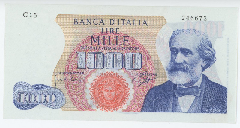 Italy 1000 Lire 1962

P# 96, N# 204638; # C15 246673; UNC