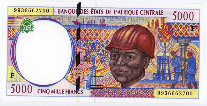 Central African States Central African Republic 5000 Francs 1999 (ND)

P# 304F...