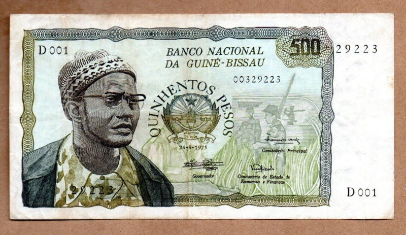 Guinea-Bissau 500 Pesos 1975

P# 3, N# 270492; # D001 29223; VF