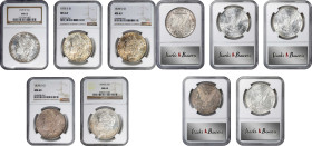 Lot of (5) 1878-S Morgan Silver Dollars. MS-63 (NGC).

PCGS# 7082. NGC ID: 253R.