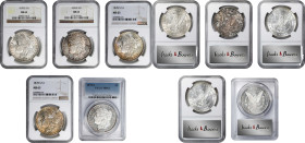 Lot of (5) Certified 1878-S Morgan Silver Dollars. MS-63.

Included are: PCGS; and (4) NGC.

PCGS# 7082. NGC ID: 253R.