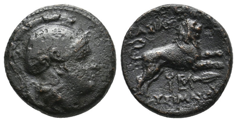 KINGS OF THRACE (Macedonian). Lysimachos (305-281 BC). Ae.
5.41 Gr. 18.2 mm.