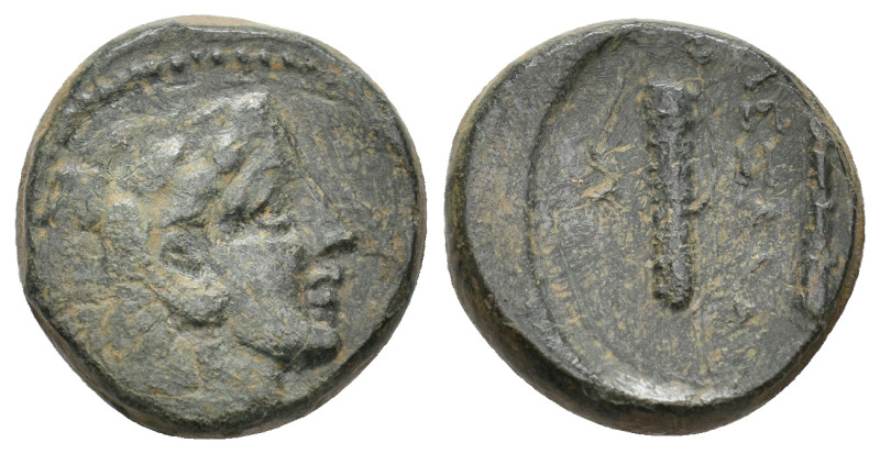 KINGS OF MACEDON. Alexander III 'the Great' (336-323 BC). Ae.
6.24 Gr. 18.7 mm.