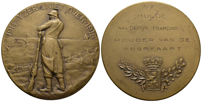 Belgium. 1914-1918 Bronze medal for soldier of World War I. [2]
103.61 Gr. 65.4...