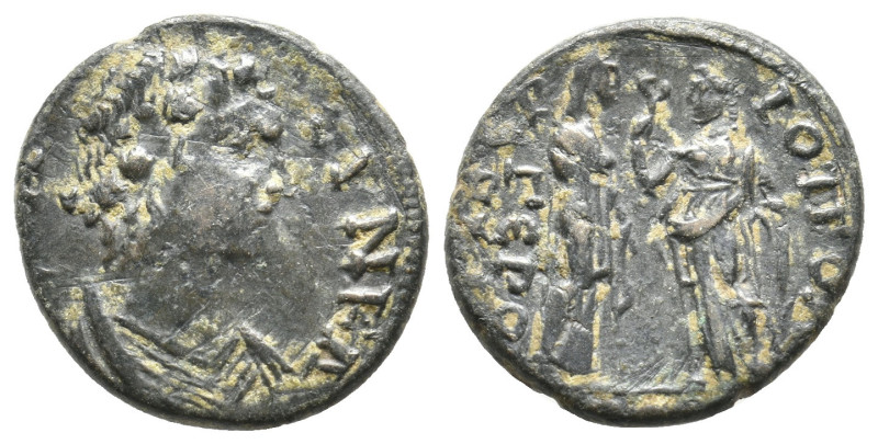 PHRYGIA, Tiberiopolis,. Ae.
4.47 Gr. 20.4 mm.