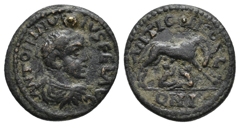 PISIDIA. Antioch. Elagabalus (218-222). Ae.
2.37 Gr. 17.8 mm.