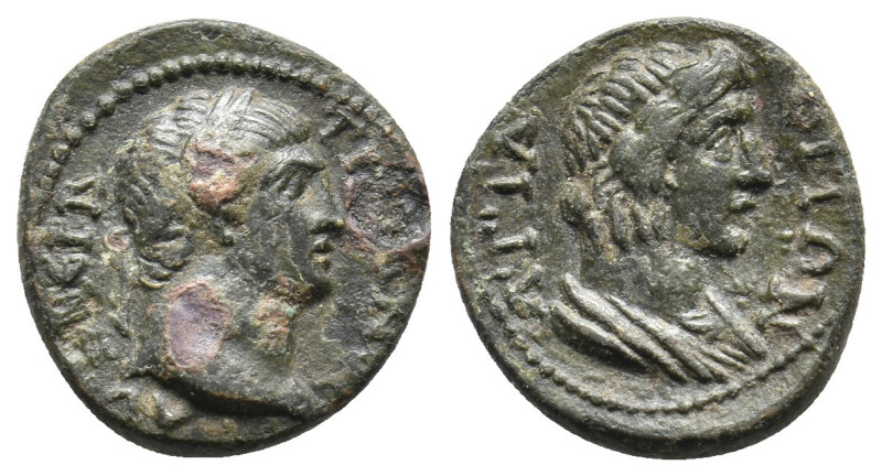 PAMPHYLIA. Attaleia. Trajan (98-117). Ae.
2.5 Gr. 17 . Mm.