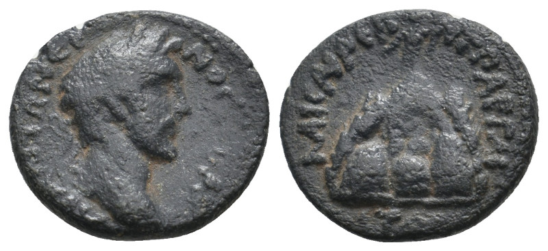 CAPPADOCIA. Caesarea. Antoninus Pius (138-161). Ae.
3.56 Gr. 18.3 mm.