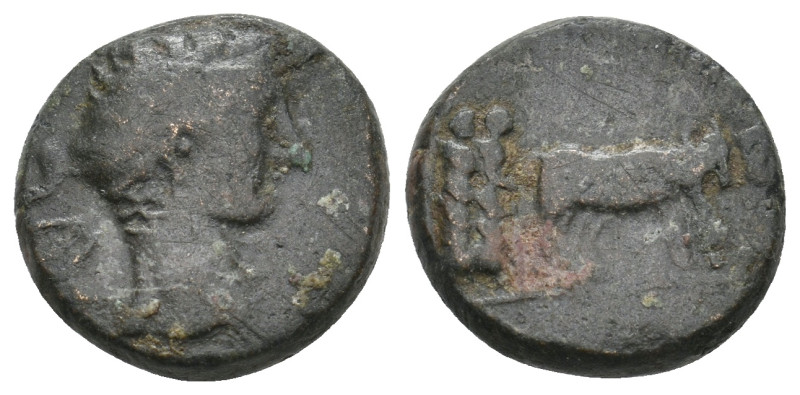 MACEDON. Uncertain (Philippi?). Augustus (27 BC-14 AD). Ae.
5.33 Gr. 17.4 mm.