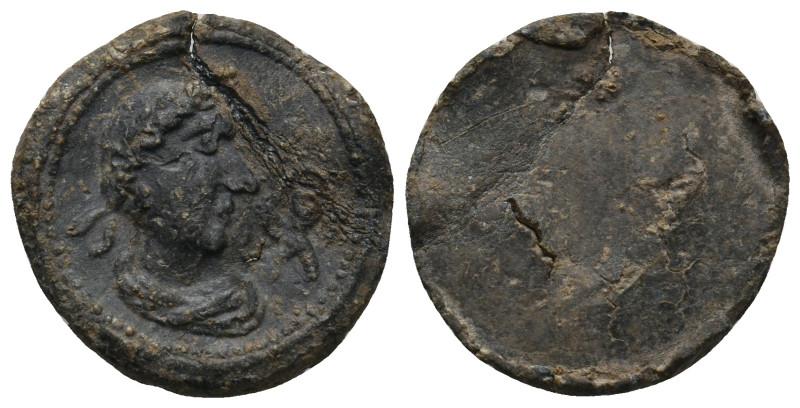 ROMAN TESSERA (Circa 1st-3rd century AD).
5.69 Gr. 23 mm.