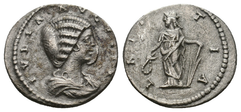 JULIA DOMNA (Augusta, 193-217). Denarius. Laodicea ad Mare.
2.38 Gr. 18.2 mm.