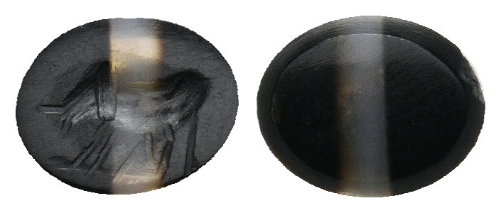 ANCIENT RING STONE.
0.14 Gr. 9 mm.