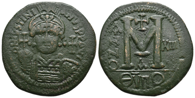 JUSTINIAN I (527-565). Follis. Theopoulis (Antioch).
21.86 Gr. 39 mm.