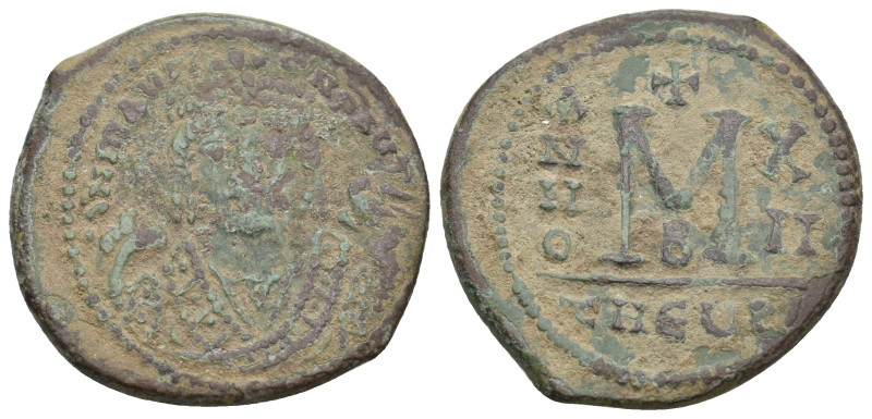 MAURICE TIBERIUS (582-602). Follis. Antioch.
11.26 Gr. 29.5 mm.