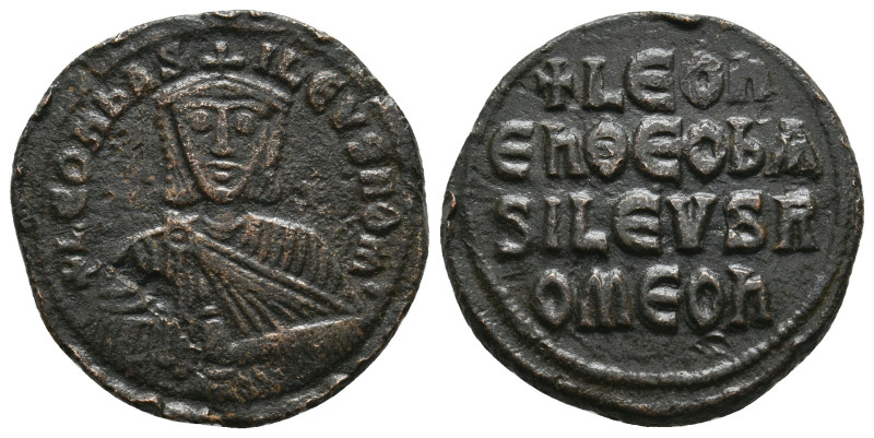 LEO VI THE WISE (886-912). Follis. Constantinople.
8.29 Gr. 27 mm.