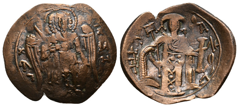 MICHAEL VIII PALAEOLOGUS (1261-1282). Trachy. Constantinople.
2.59 Gr. 27 mm.