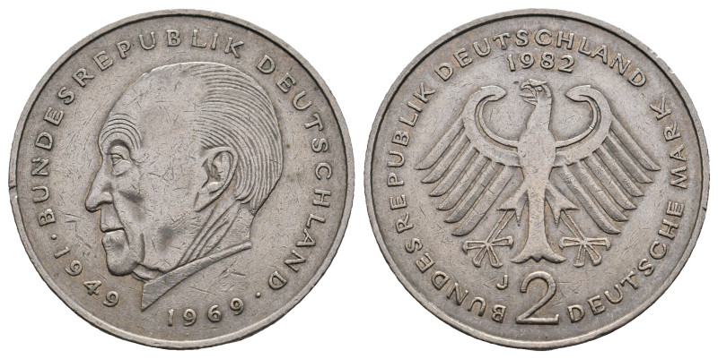 Deutschland 2 Deutsche Mark 1982.
6.95 Gr. 26.7 mm.