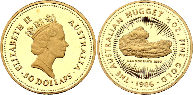 Australia 50 Dollars 1986

KM# 91, N# 302966; Gold (.999) 15.55 g., Proof; Eli...