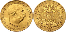 Austria 20 Corona 1915 MDCCCCXV Restrike
