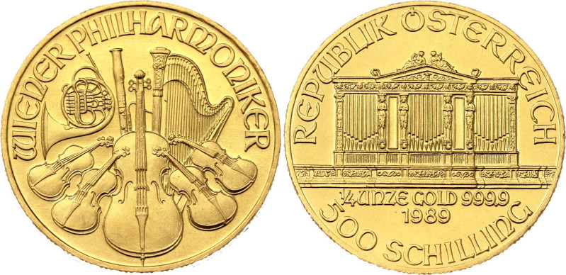 Austria 500 Schilling 1989

KM# 2989, N# 57608; Gold (.999) 7.78 g.; Vienna Ph...