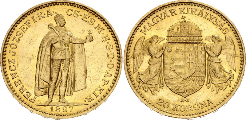 Hungary 20 Korona 1897 KB

KM# 486, N# 33163; Gold (.900) 6.78 g.; Franz Josep...