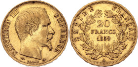 France 20 Francs 1859 A