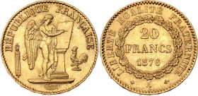 France 20 Francs 1876 A