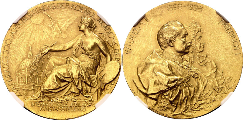 Germany - Empire Prussia 10 Dukat Commemorative Gold Medal "200 Years of the Roy...