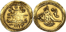 Ottoman Empire 1/4 Zeri Mahbub 1812 AH 1223//5