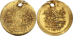 Ottoman Empire 1/2 Adli Altin 1822 AH 1223//15