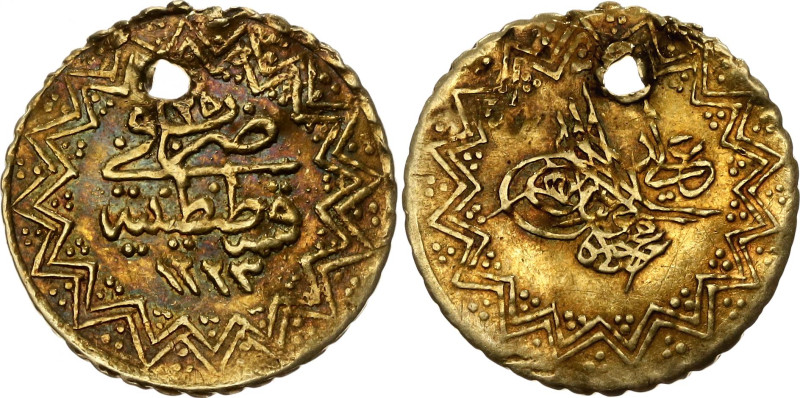 Ottoman Empire 1/4 New Altin 1832 AH 1223//25 

KM# 641, N# 89741; Gold 0.33 g...