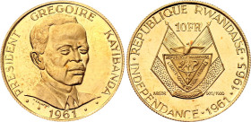 Rwanda 10 Francs 1965