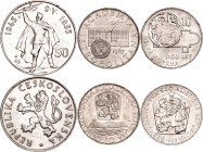 Czechoslovakia Lot of 3 Coins 1955 - 1967