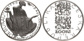 Czech Republic 200 Korun 1996