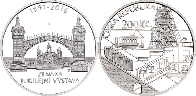 Czech Republic 200 Korun 2016

KM# 160, N# 89165; Silver., Proof; 125th Annive...