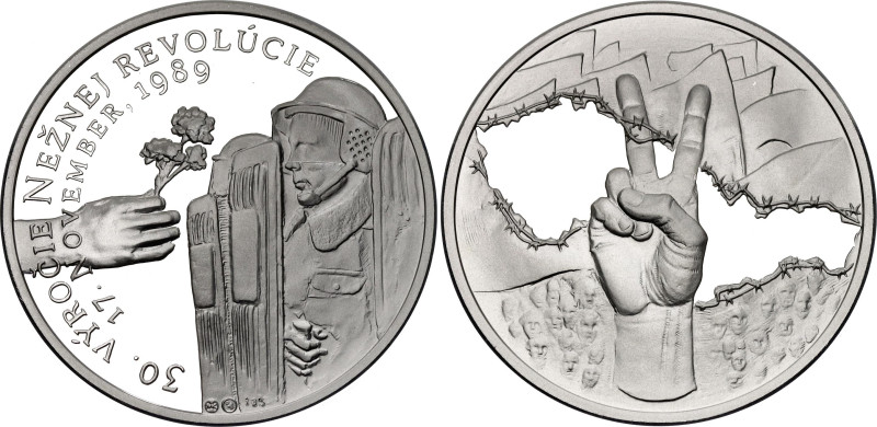 Slovakia Silver Medal "30th Anniversary of the Velvet Revolution" 2019 

Silve...