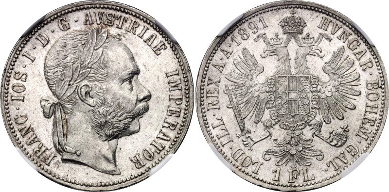 Austria 1 Florin 1891 NGC MS62

KM# 2222, N# 4726; Silver; Franz Joseph I