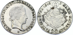 Hungary 20 Krajczar 1848 B